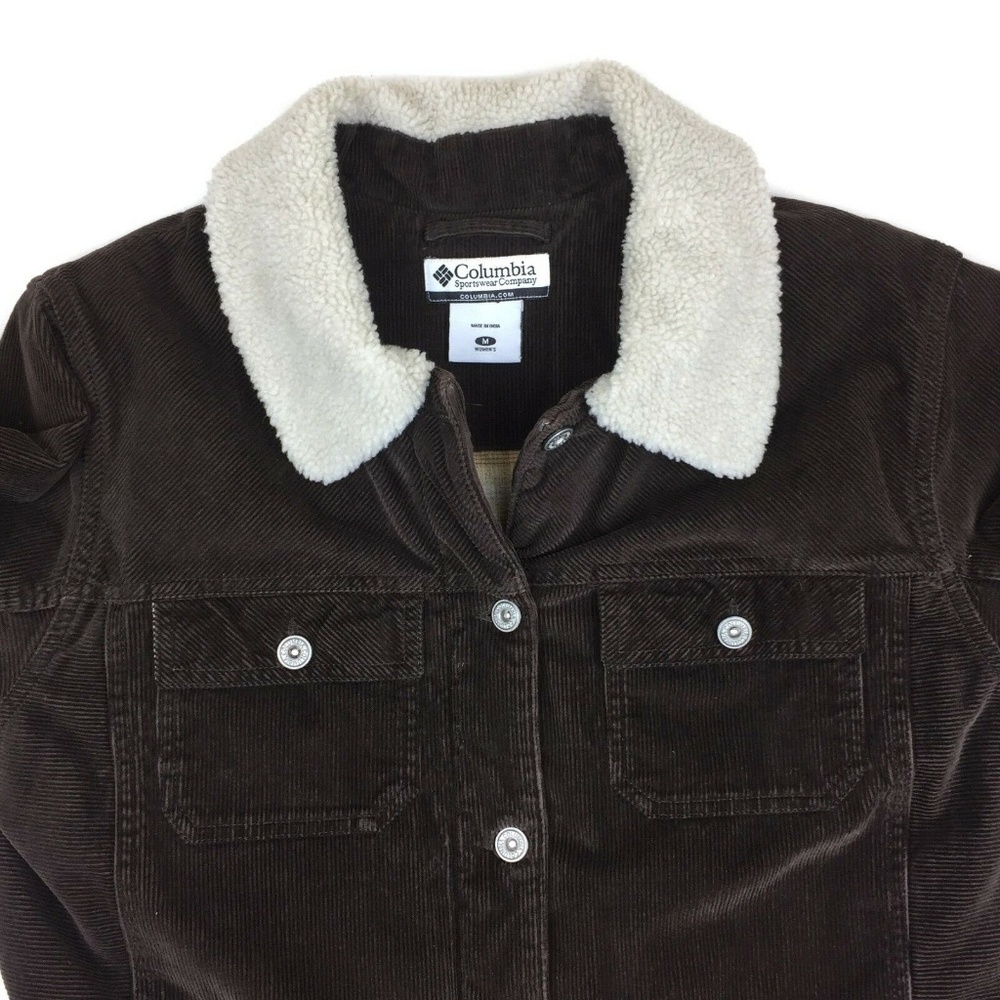 Columbia Brown Corduroy Jacket Womens sz Medium